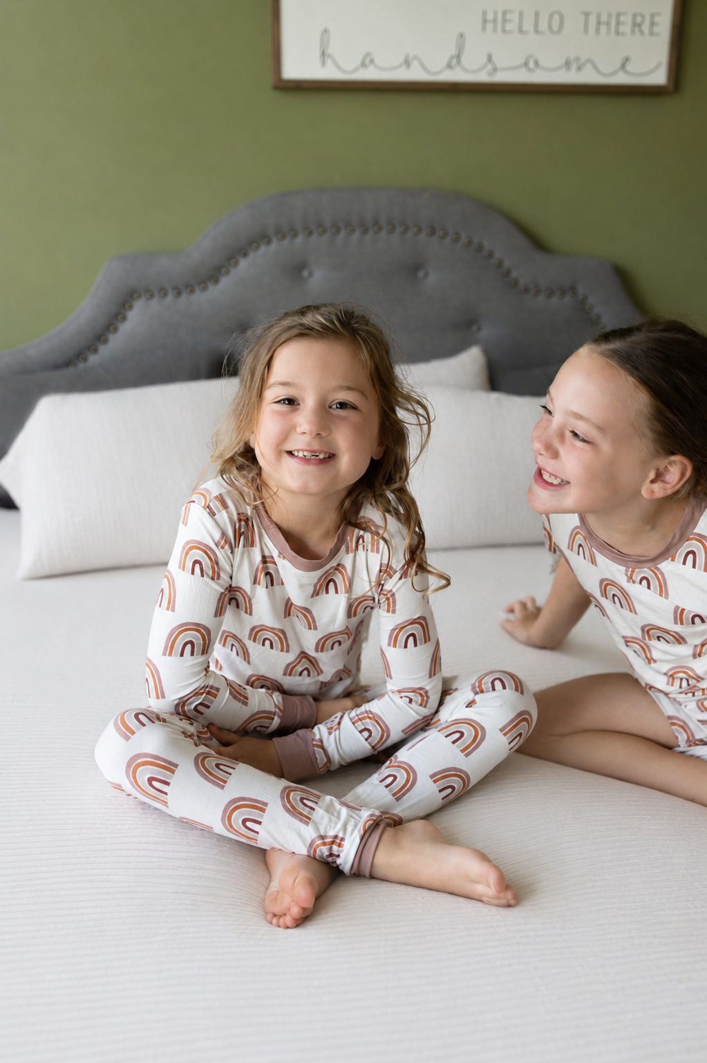 Boho Rainbows Bamboo Youth Pant Set