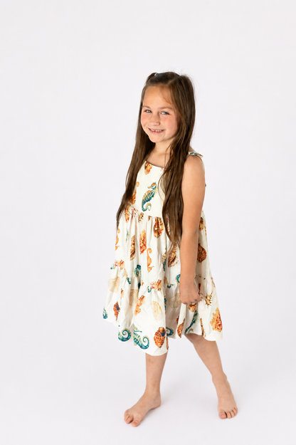 Seahorse Serenade Twirl Dress