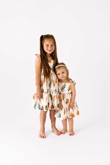 Seahorse Serenade Twirl Dress