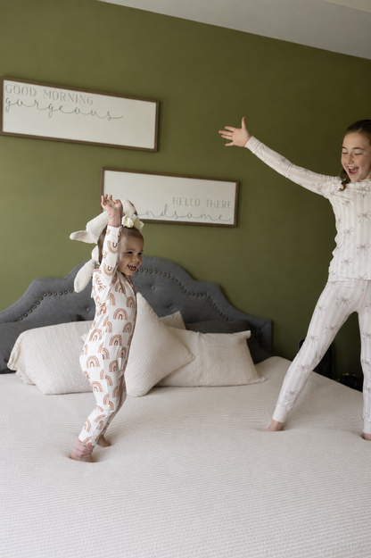 Boho Rainbows Bamboo Zipper Sleeper