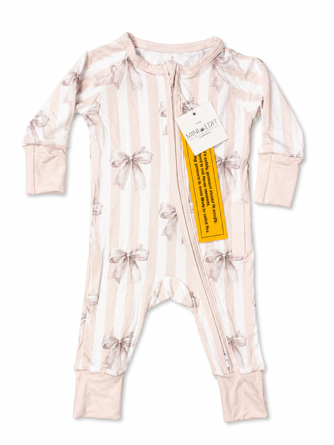 Boutique Bows Medically Adaptable Bamboo Zipper Sleeper