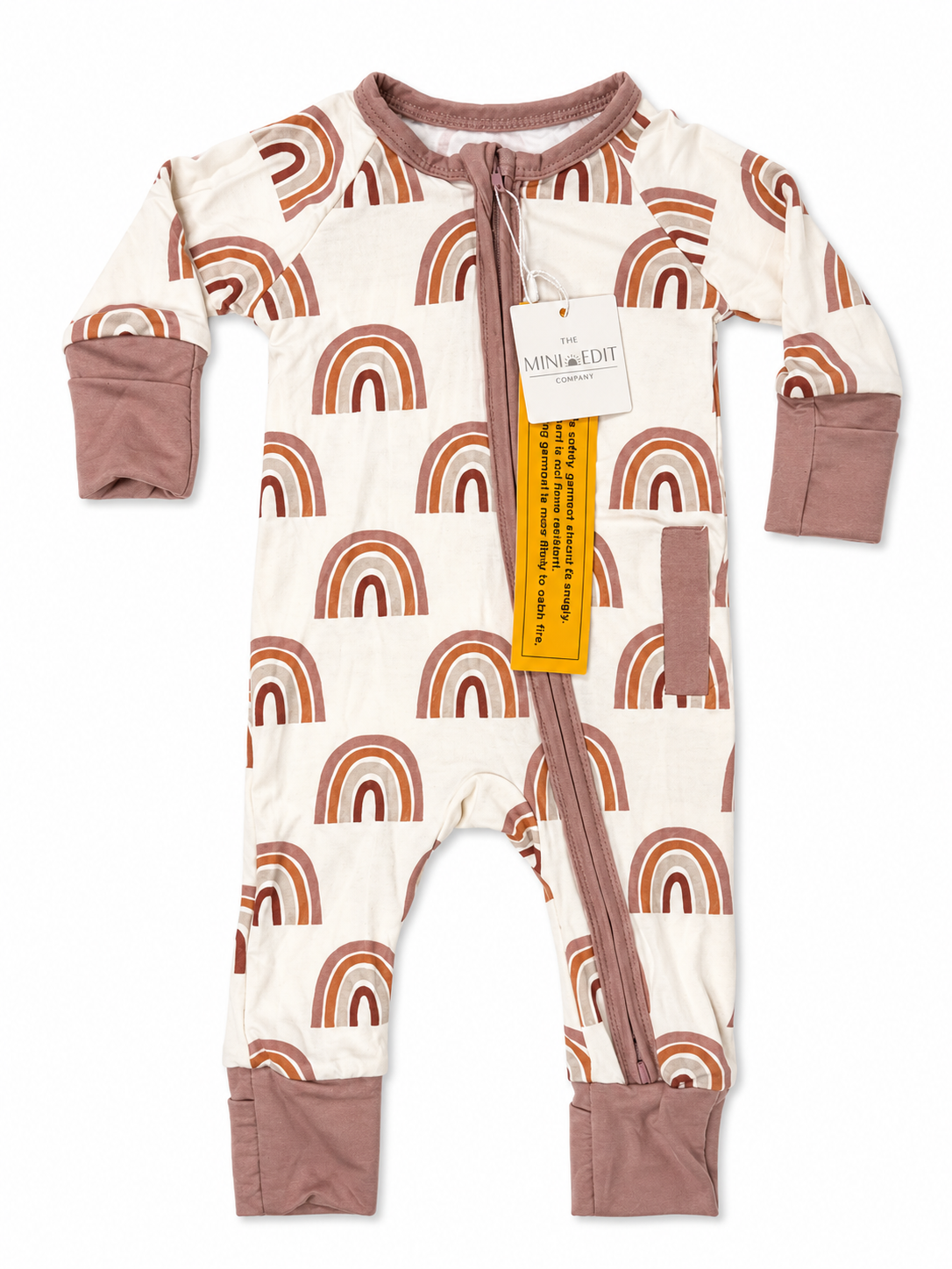 Boho Rainbows Medically Adaptable Bamboo Zipper Sleeper